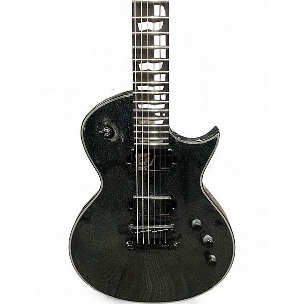 Used ESP LTD EC1000S Silver Sparkle Solid Body Electric Guitar