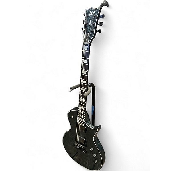 Used ESP LTD EC1000S Silver Sparkle Solid Body Electric Guitar