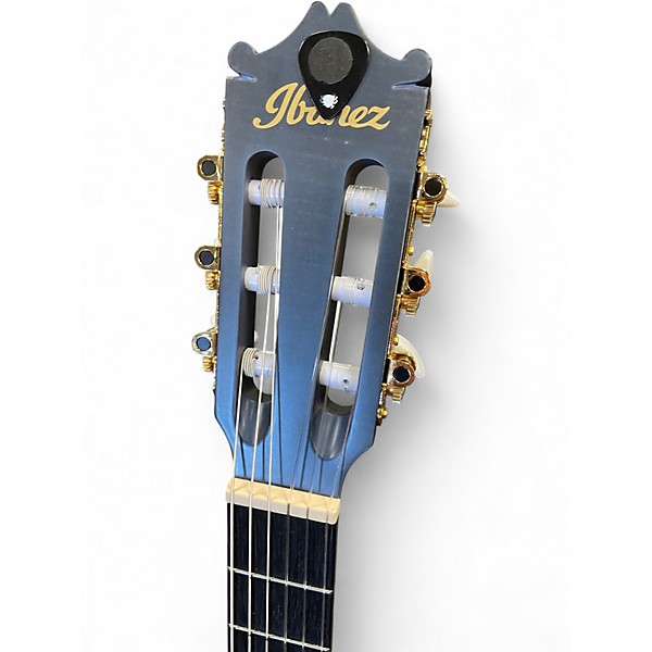 Used Ibanez ga5fmtceob Blue Burst Classical Acoustic Electric Guitar