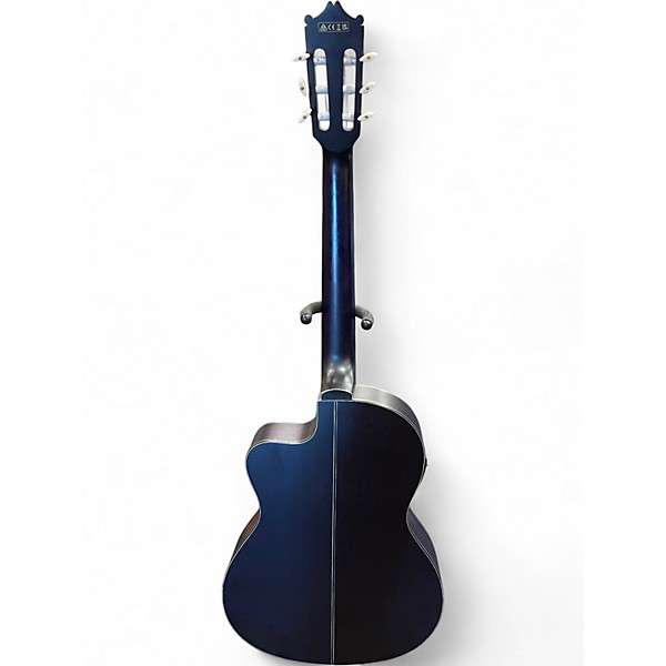 Used Ibanez ga5fmtceob Blue Burst Classical Acoustic Electric Guitar