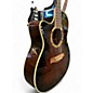 Used Ibanez AEF18E Left Handed 2 Tone Sunburst Acoustic Electric Guitar