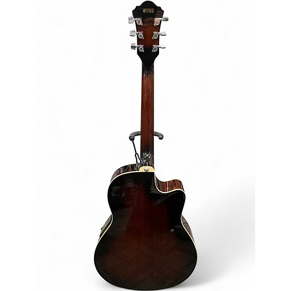 Used Ibanez AEF18E Left Handed 2 Tone Sunburst Acoustic Electric Guitar