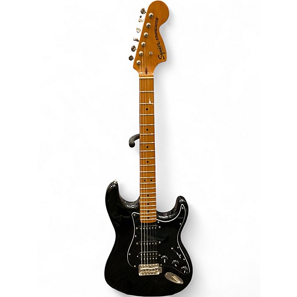 Used Squier CLASSIC VIBE 1970S STRATOCASTER HSS Black Solid Body Electric Guitar