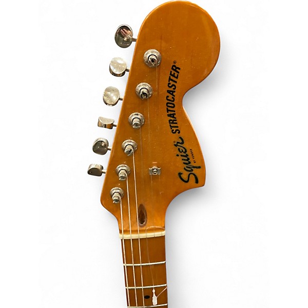 Used Squier CLASSIC VIBE 1970S STRATOCASTER HSS Black Solid Body Electric Guitar