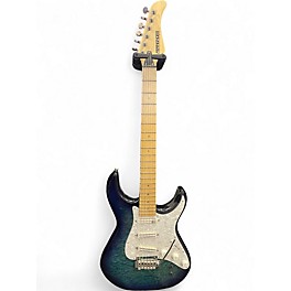 Used Fernandes Retrorocket Elite Trans Blue Solid Body Electric Guitar