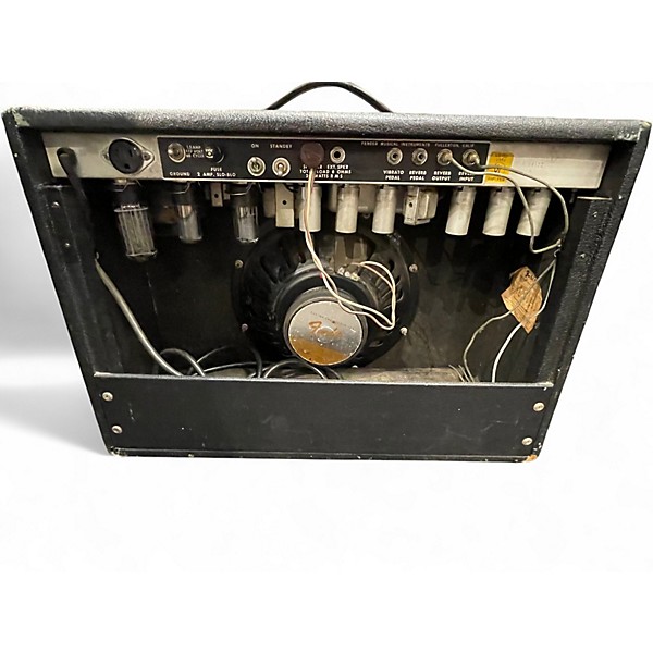 Vintage 1974 Fender 1974 DELUXE REVERB SILVERFACE Tube Guitar Combo Amp