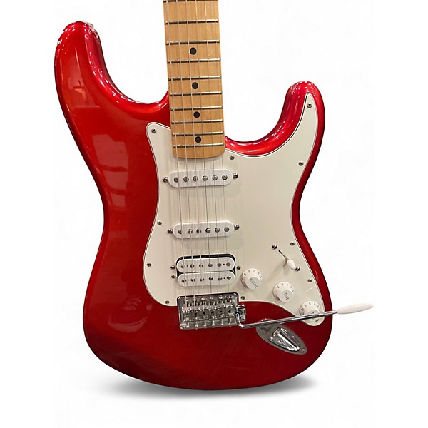 Used Fender Standard Stratocaster Candy Apple Red Metallic Solid Body Electric Guitar