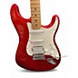 Used Fender Standard Stratocaster Candy Apple Red Metallic Solid Body Electric Guitar