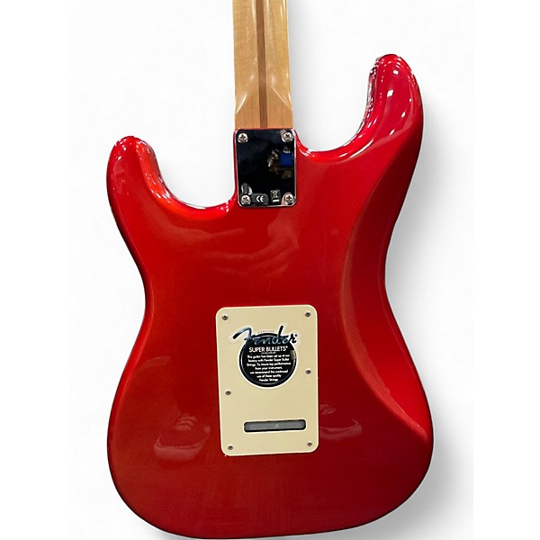 Used Fender Standard Stratocaster Candy Apple Red Metallic Solid Body Electric Guitar