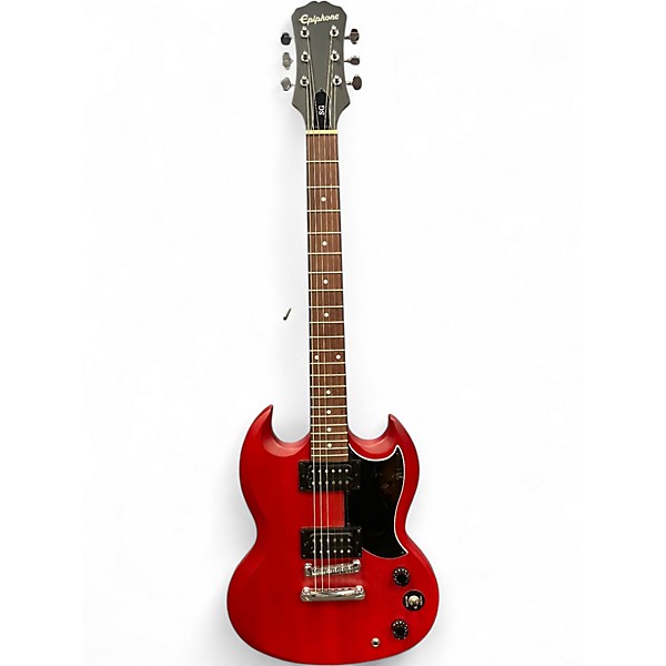 Used Epiphone SG Flat Red Solid Body Electric Guitar