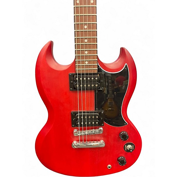 Used Epiphone SG Flat Red Solid Body Electric Guitar