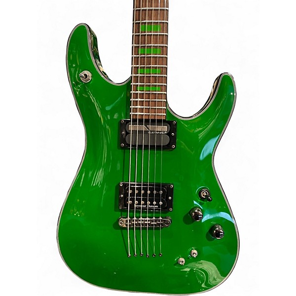 Used Schecter Guitar Research Schecter Kenny Hickey Signature C-1 EX S Sustainiac Green Solid Body Electric Guitar