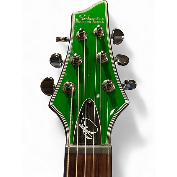 Used Schecter Guitar Research Schecter Kenny Hickey Signature C-1 EX S Sustainiac Green Solid Body Electric Guitar