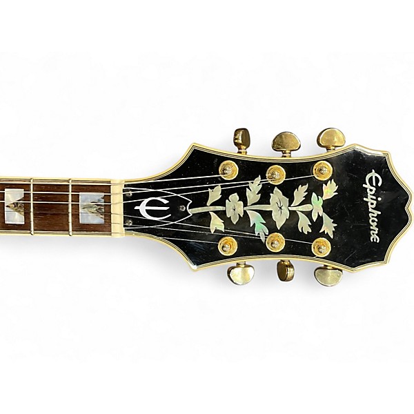 Used Epiphone Sheraton Ebony Hollow Body Electric Guitar