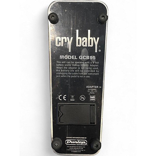 Used Dunlop GCB95 Original Crybaby Wah Effect Pedal