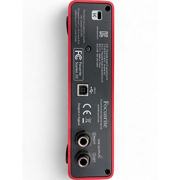 Used Focusrite Scarlett 2i2 Audio Interface