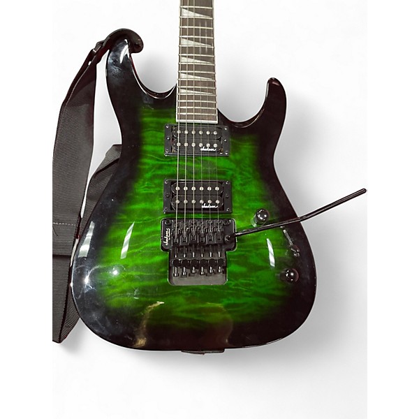Used Jackson JS20 Trans Green Solid Body Electric Guitar