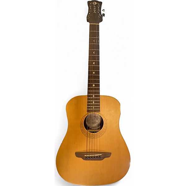 Used Luna SAFPK Natural Acoustic Guitar
