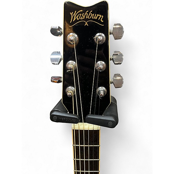 Used Washburn GEORGE WASHBURN SERIES Black Acoustic Electric Guitar