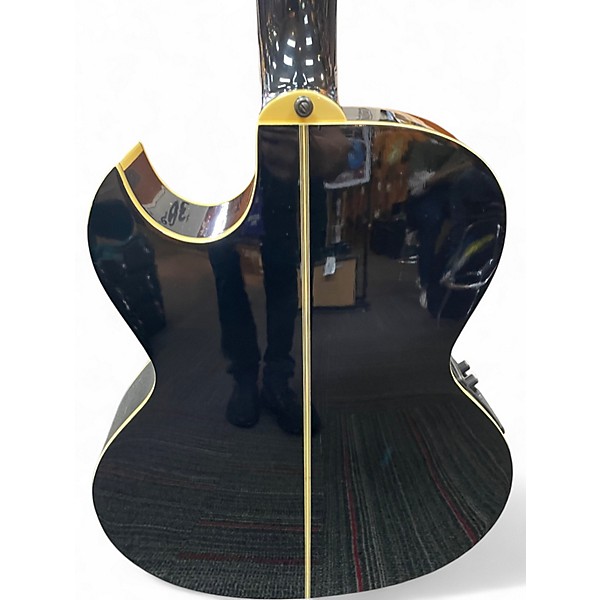 Used Washburn GEORGE WASHBURN SERIES Black Acoustic Electric Guitar