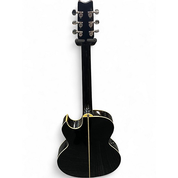 Used Washburn GEORGE WASHBURN SERIES Black Acoustic Electric Guitar