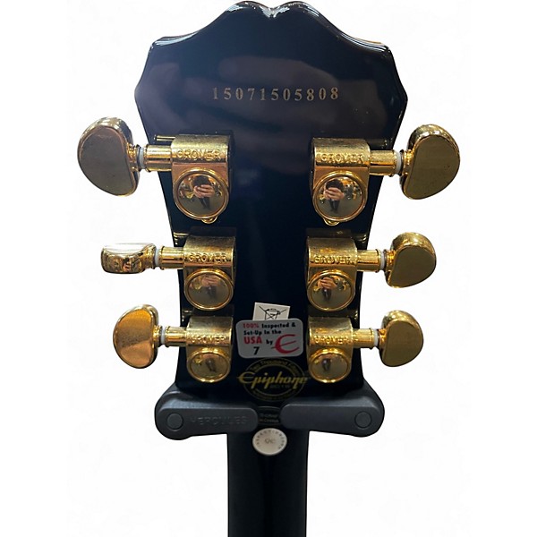 Used Epiphone les paul custom bjorn gelotte Black Solid Body Electric Guitar
