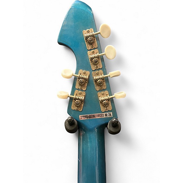 Vintage 1960s Teisco DEL RAY ET-201 Blue Solid Body Electric Guitar