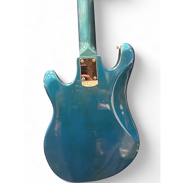 Vintage 1960s Teisco DEL RAY ET-201 Blue Solid Body Electric Guitar