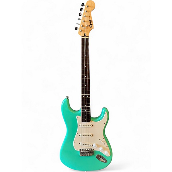 Used Squier Bullet Stratocaster Seafoam Green Solid Body Electric Guitar