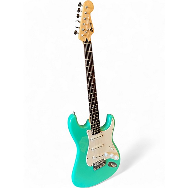 Used Squier Bullet Stratocaster Seafoam Green Solid Body Electric Guitar