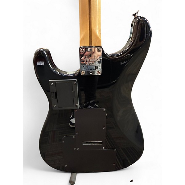 Used Fender VG Stratocaster Black and White Solid Body Electric Guitar