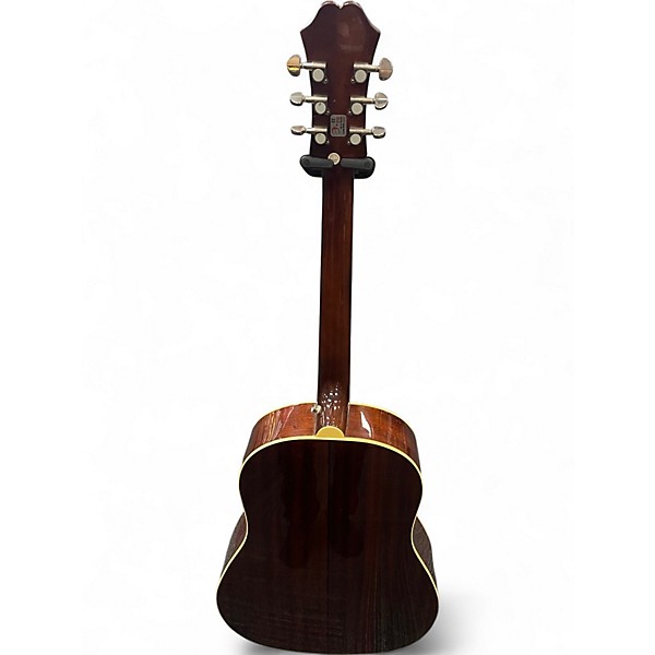 Used Epiphone AJ200E 2 Color Sunburst Acoustic Electric Guitar