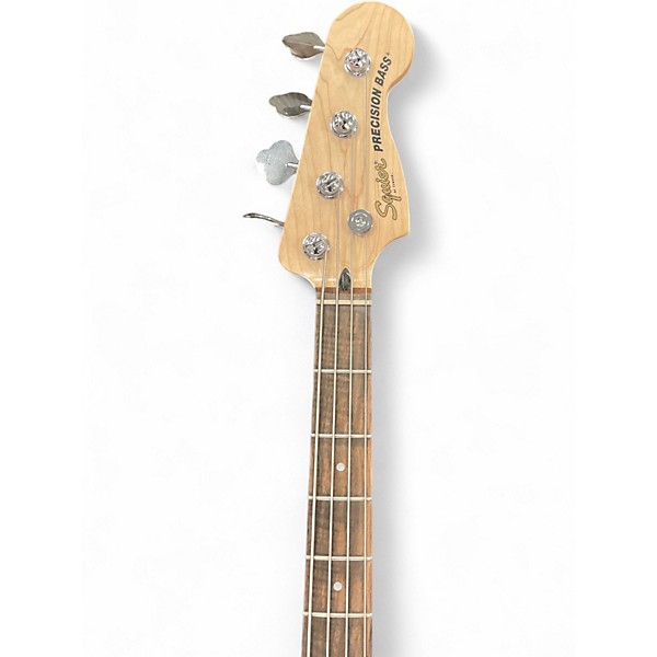 Used Squier Precision Bass 3 Tone Sunburst Electric Bass Guitar