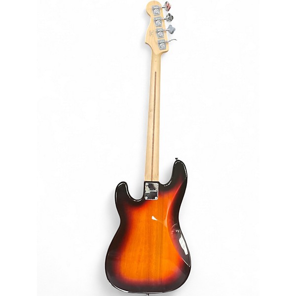 Used Squier Precision Bass 3 Tone Sunburst Electric Bass Guitar