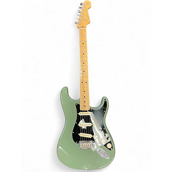 Used Fender American Professional Stratocaster with Rosewood Neck Royal Olive Solid Body Electric Guitar