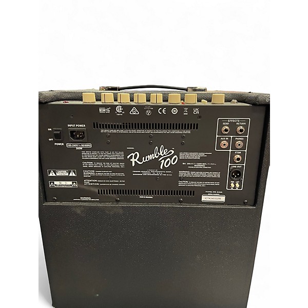 Used Fender Rumble 100 1x15 100W Bass Combo Amp
