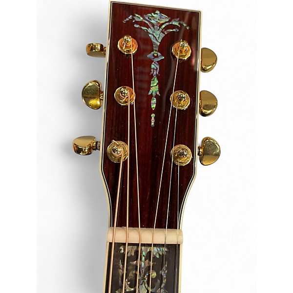 Used Unbranded D-45 "LIKE: Vintage Natural Acoustic Electric Guitar