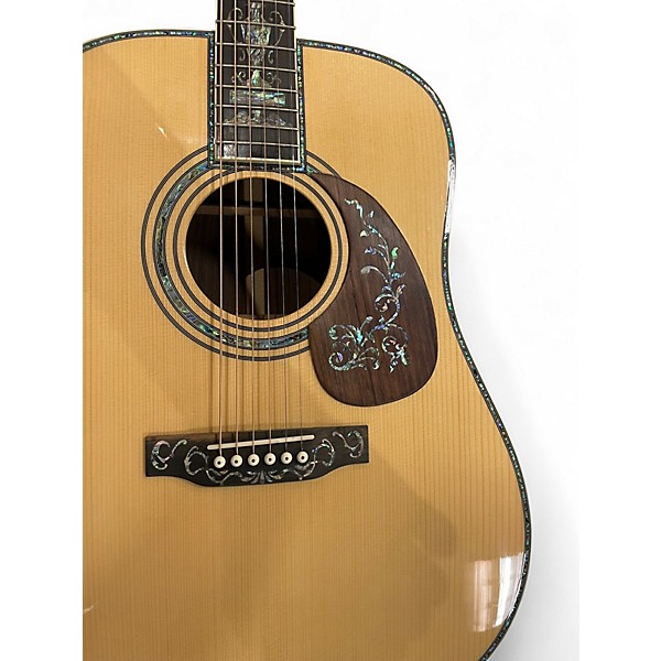 Used Unbranded D-45 "LIKE: Vintage Natural Acoustic Electric Guitar