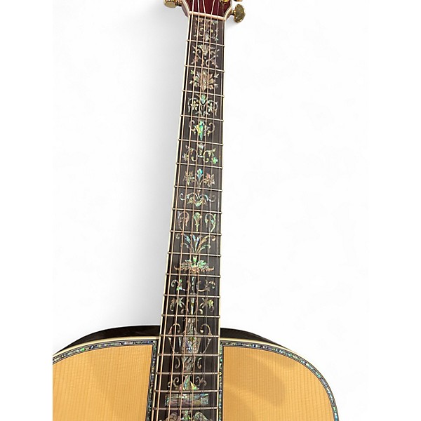 Used Unbranded D-45 "LIKE: Vintage Natural Acoustic Electric Guitar