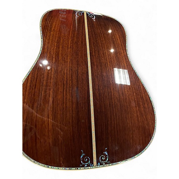 Used Unbranded D-45 "LIKE: Vintage Natural Acoustic Electric Guitar