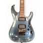 Used Schecter Guitar Research Damien Elite 6 Floyd Rose Metallic Black Solid Body Electric Guitar
