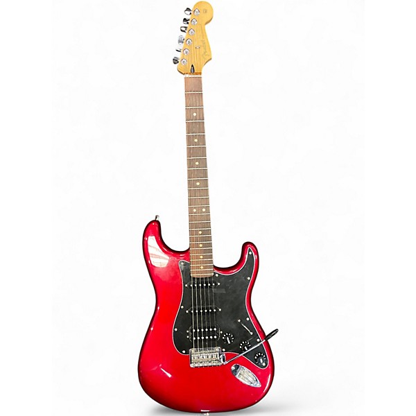 Used Fender Player Stratocaster HSS Metallic Candy Red Burst Solid Body Electric Guitar