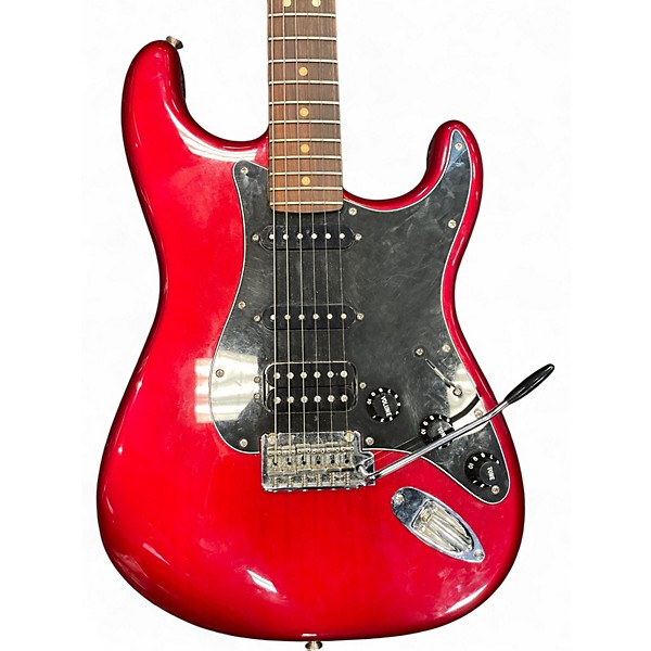 Used Fender Player Stratocaster HSS Metallic Candy Red Burst Solid Body Electric Guitar