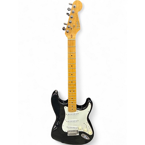 Used Fender American Standard Stratocaster Black Solid Body Electric Guitar