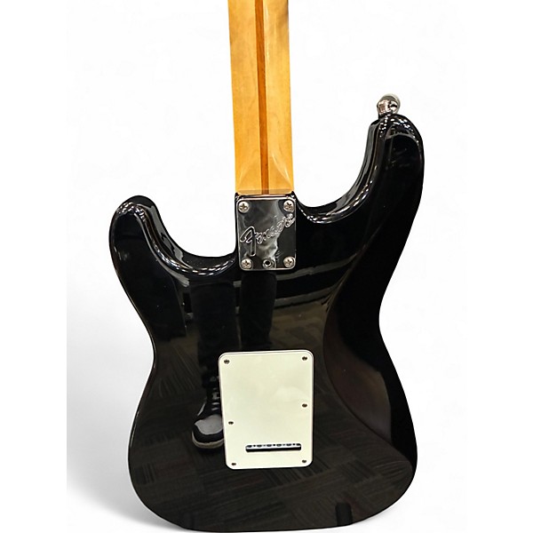 Used Fender American Standard Stratocaster Black Solid Body Electric Guitar