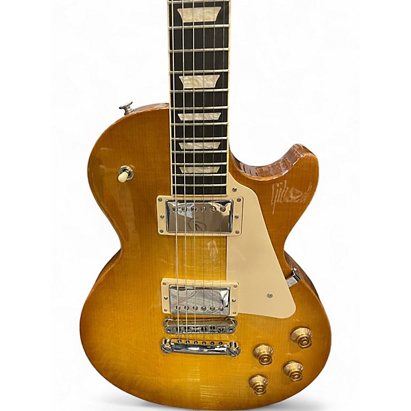 Used Gibson Les Paul Studio Figured Lemonburst Solid Body Electric Guitar
