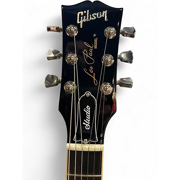 Used Gibson Les Paul Studio Figured Lemonburst Solid Body Electric Guitar