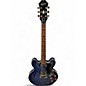 Used Epiphone Dot Deluxe Flametop Blue Burst Hollow Body Electric Guitar thumbnail