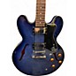 Used Epiphone Dot Deluxe Flametop Blue Burst Hollow Body Electric Guitar