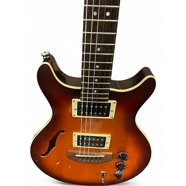 Used Hamer Duotone Sunburst Hollow Body Electric Guitar